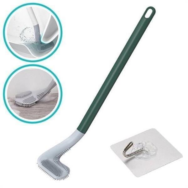 BUFFER® Golf Tasarımlı Silikon WC Klozet Mutfak Temizlik Fırçası Kanca Hediyeli - Image 1