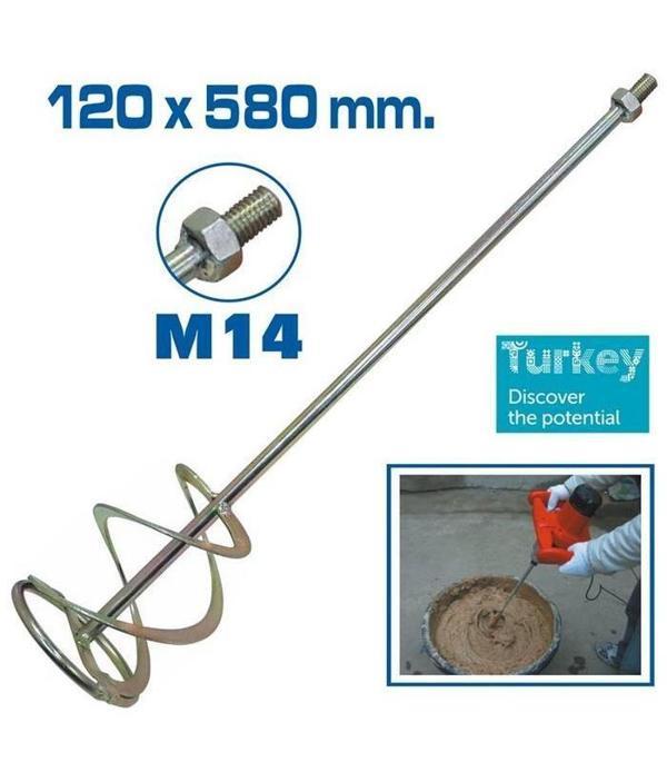 Topshop TH14343 Boya Alçı ve Harç Karıştırıcı Uç 120x580 mm - Image 1