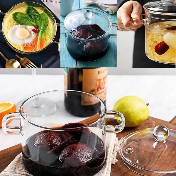 Kapaklı Borosilikat Cam Tencere Seti - Image 1