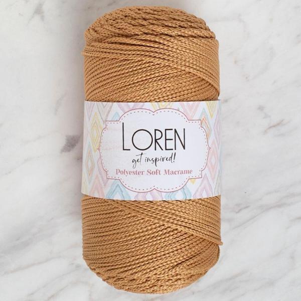 Loren Polyester Soft Macrame Bej El Örgü İpi - LM031 - 34437 - Image 1