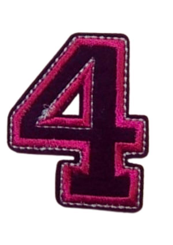 Aplike Ütü İle Yapışan 4  Rakamı  Arma 4x4 cm - Image 1