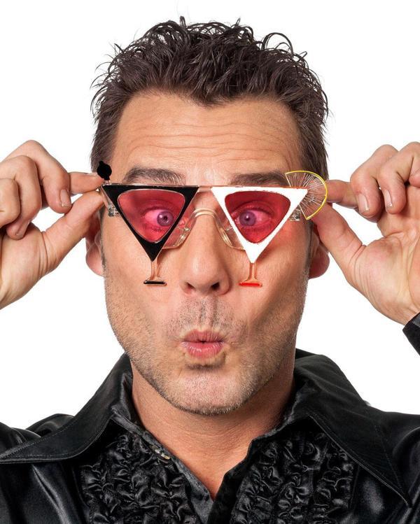 Siyah Beyaz Renk Martini Parti Gözlüğü (5250) - Image 1