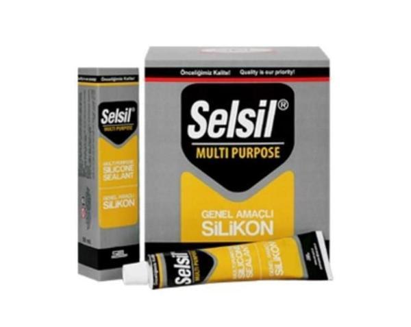 Selsil Genel Amaçlı Tüp Silikon 50 ml Beyaz - Image 1