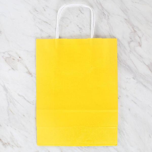 Loren 18x8x24 cm Sarı Kraft Çanta - Image 1