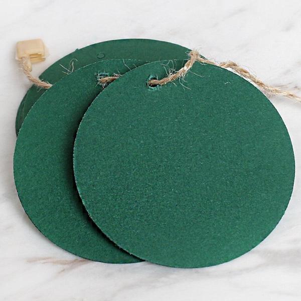 Loren 10'lu Yuvarlak Yeşil Etiket ve Klipsli Etike - Image 1