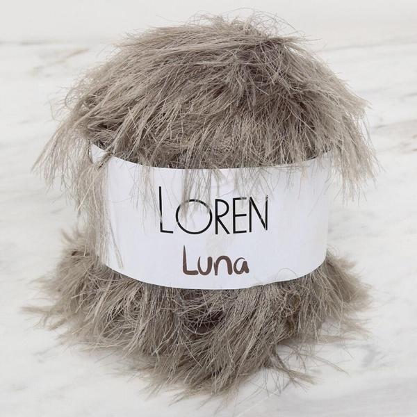 Loren Luna Tavşan Tüyü Bej El Örgü İpi - R085 - 34008 - Image 1