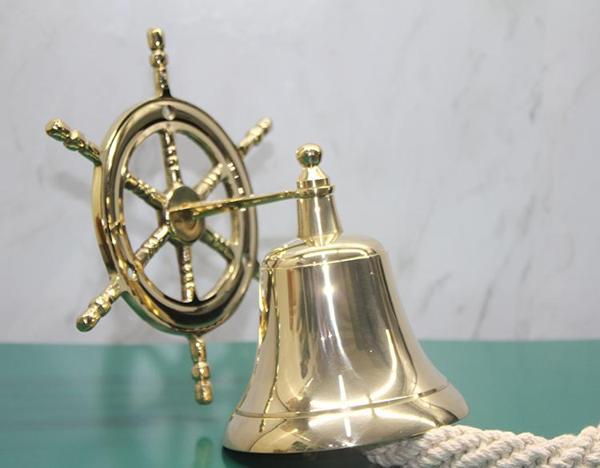 Dümenli Pirinç Duvara Asmalı Çan - Image 1