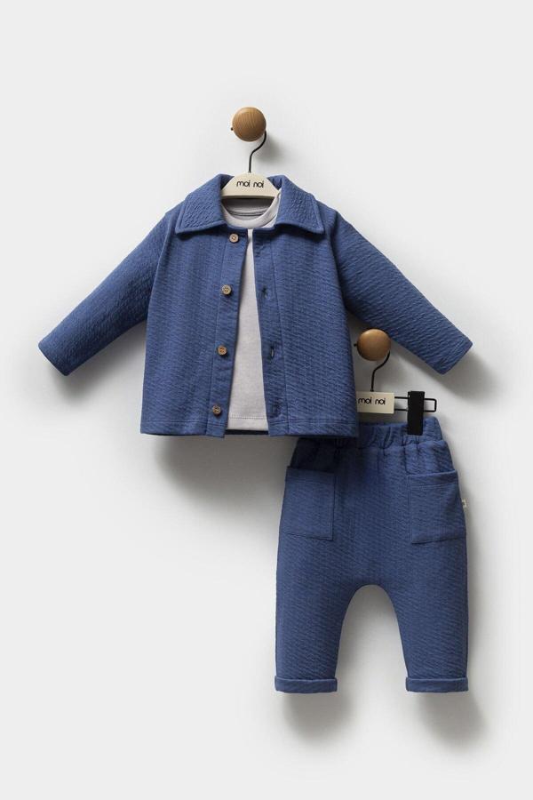 Moi Noi Ceketli Takım MNB5321 Navy Blue - Image 1