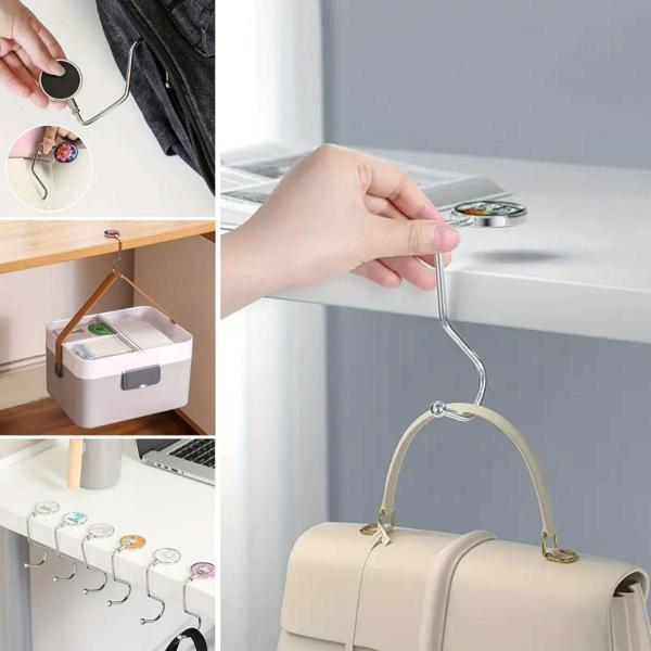 BUFFER® Masaya Takılabilen Çanta Askısı Çanta Tipi Pratik Metal Çanta Kanca - Image 1