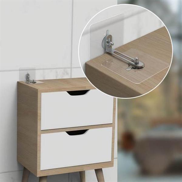 BUFFER® Deprem İçin Ultra Dayanıklı Çivisiz Duvarı Delmeden Ayarlanabilir Eşya Sabitleyici Aparat - Image 1