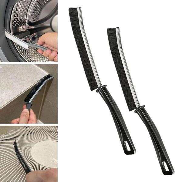 BUFFER® 2li Çok Amaçlı Multi Ince Temizlik Fırçası Derz Arası Banyo Mutfak Lavabo Detay Temizleme Fırçası - Image 1