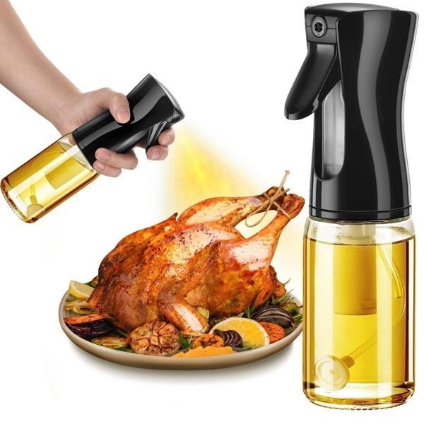  BUFFER® Çok Amaçlı Cam Şişe Püskürtmeli Dağıtıcı Yağdanlık Limonluk Sirke Sosluk Spreyi - Image 1