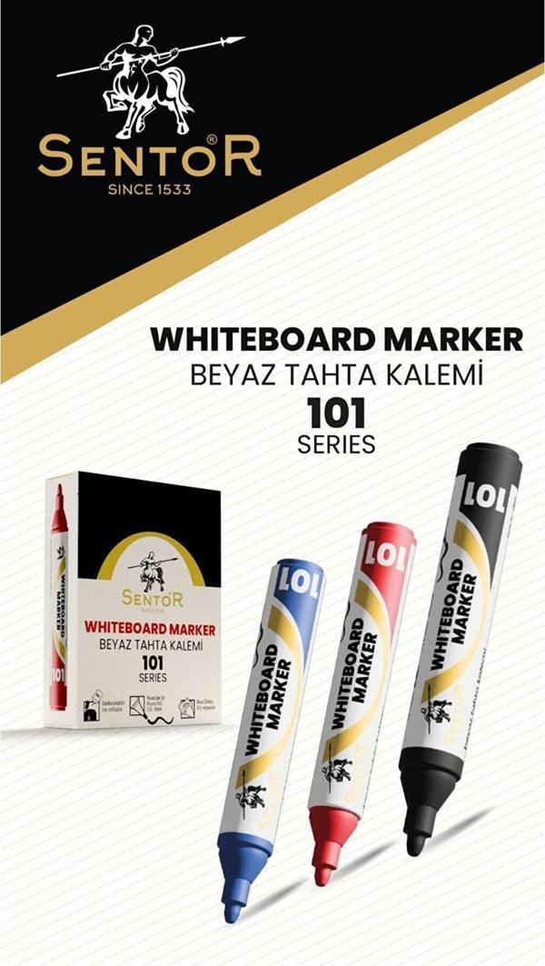 Sentor Beyaz Tahta Kalemi Kırmızı Kullan At 101 - Image 1