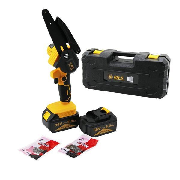 CHAIN SAW YELLOW LTJ-6A YAĞSIZ - ZİNCİRLİ 6" BUDAMA - DAL KESME MAKİNE ŞARJLI - 2 BATARYA 36V 5.0AH (5250) - Image 1