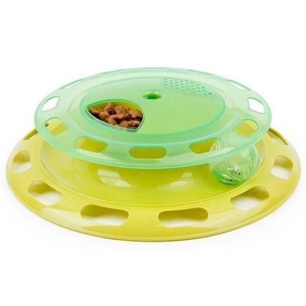 BUFFER® Döner Tablalı Kedi Yemek Yeme Kabı Eğlenceli Kedi Yemek Tabağı - Image 1