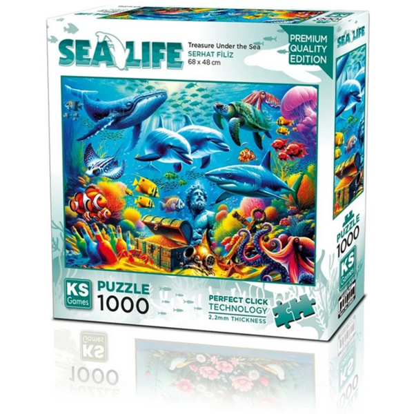 NessiWorld Treasure Under the Sea Puzzle 1000 Parça - Image 1