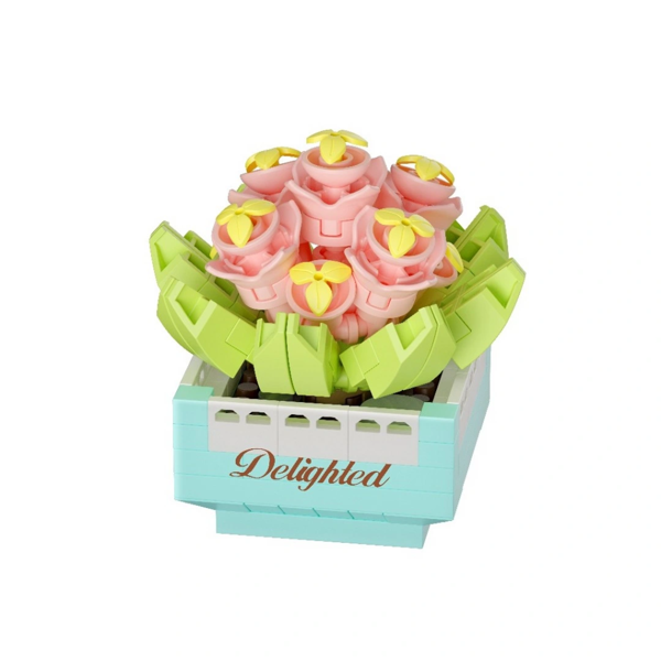 Saksı Çiçekleri Sukulent Serisi 3D Puzzle - Image 1