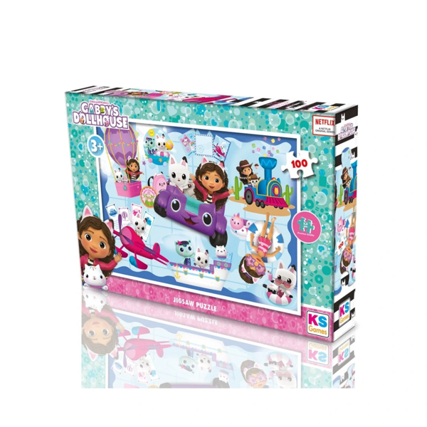 NessiWorld Gabby's Dollhouse Puzzle 100 Parça - Image 1