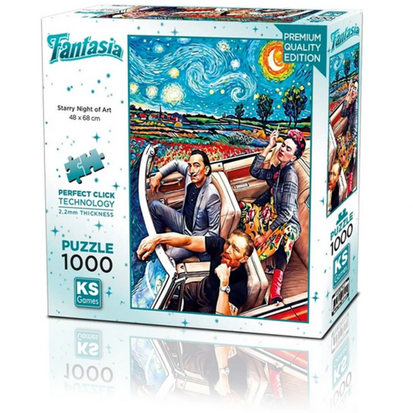 NessiWorld Starry Night of Art Puzzle 1000 Parça - Image 1