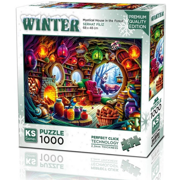 NessiWorld Mystical House in the Forest Puzzle 1000 Parça - Image 1
