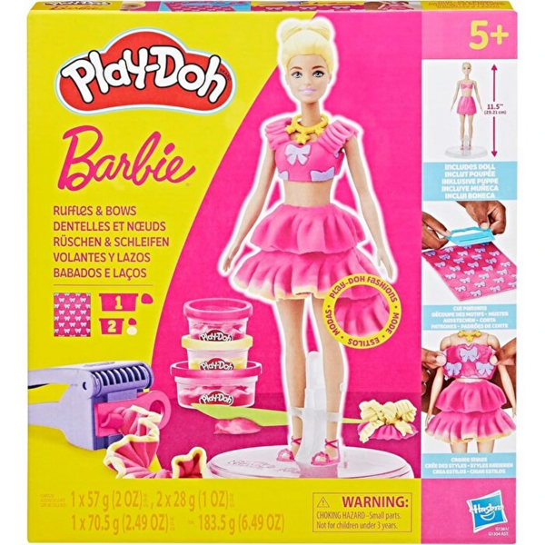 Play-Doh Barbie Fırfırlar ve Fiyonklar Seti - Image 1