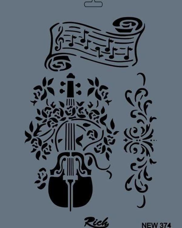 Supertrend Stencil Boyama Şablonu 25x35 cm. NEW-374 - Image 1