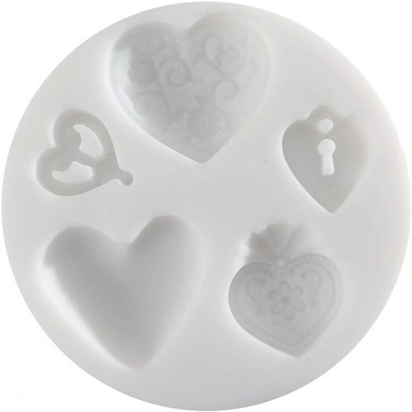 Supertrend Silicone Mould Silikon Polimer Kil Kalıbı HEARTS - Image 1