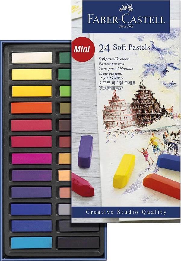 Supertrend Creative Studio Toz (Soft) Pastel Boya Seti 24 Renk Yarım Boy (Mini) - Image 1
