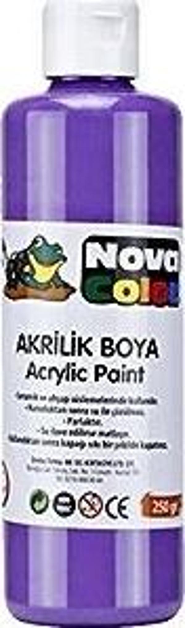 Nova Color Akrilik Boya 250 Gr Mor - Image 1