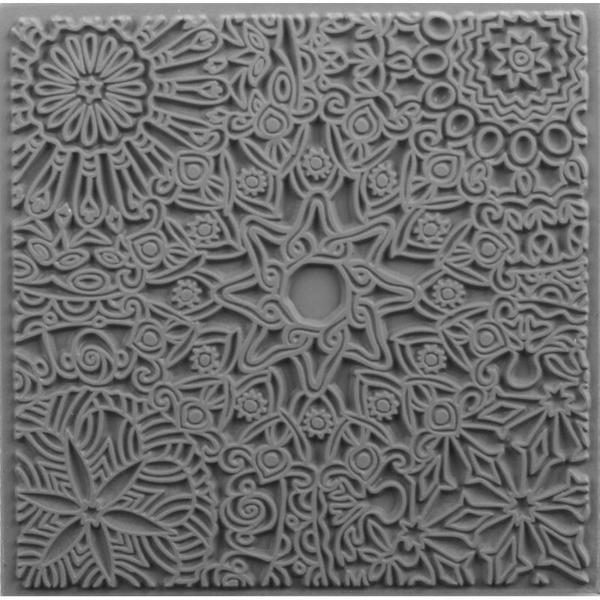 Supertrend Texture Plate Silikon Polimer Kil Desen ve Doku Kalıbı 9x9 cm. MANDALA - Image 1