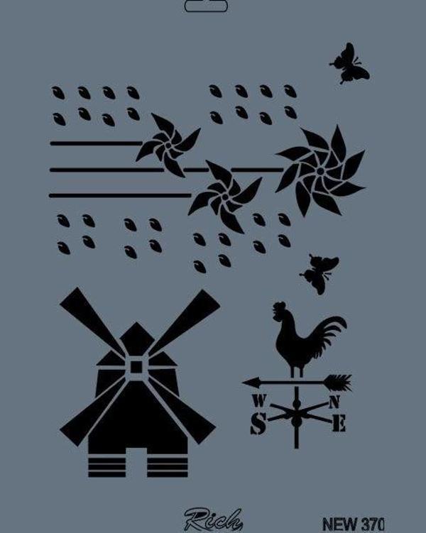 Supertrend Stencil Boyama Şablonu 25x35 cm. NEW-370 - Image 1