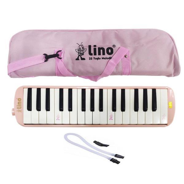 Supertrend Melodika 32 Tuşlu Bez Çantalı PASTEL PEMBE - Image 1