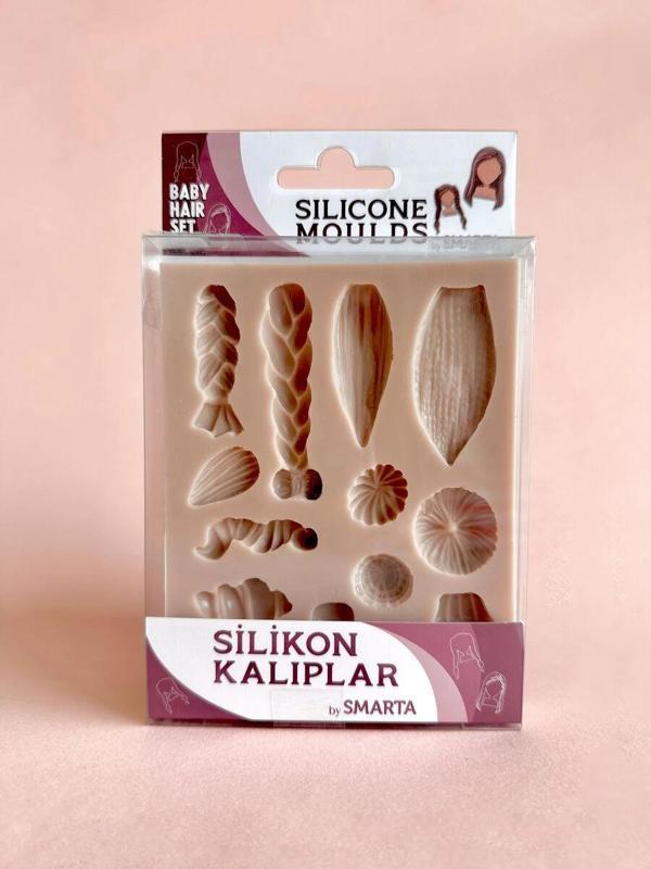 Supertrend Silicone Moulds Silikon Epoksi ve Polimer Kil Kalıbı BABY HAIR SET - Image 1
