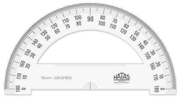 Supertrend Plastik Minkale 180 Derece Açı Ölçer 15 cm. - Image 1