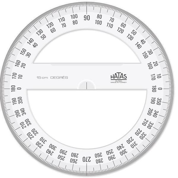 Supertrend Plastik Minkale 360 Derece Açı Ölçer 15 cm. - Image 1
