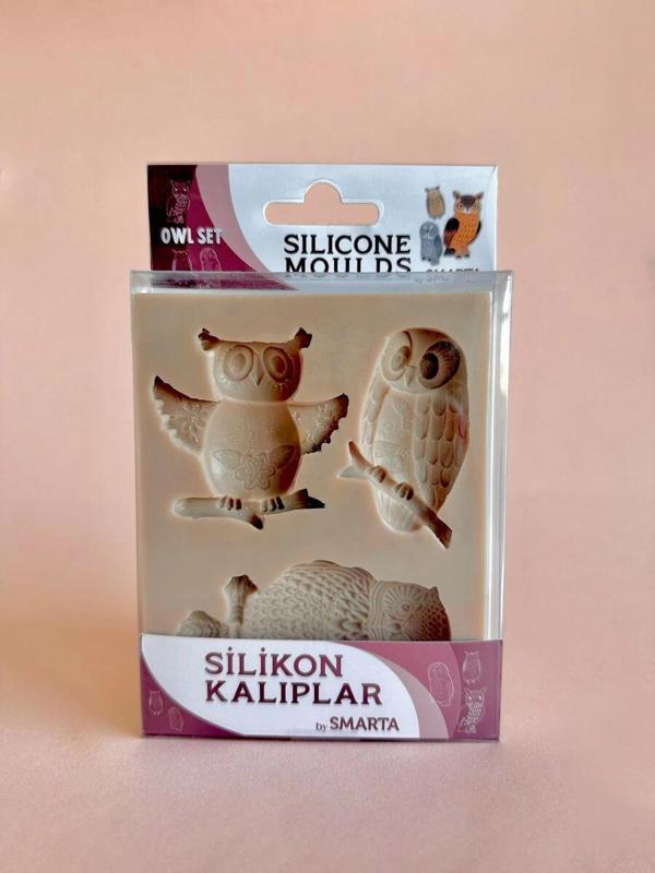 Supertrend Silicone Moulds Silikon Epoksi ve Polimer Kil Kalıbı OWL SET - Image 1