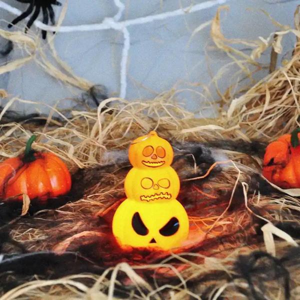Halloween Işıklı Turuncu Balkabağı - Image 1