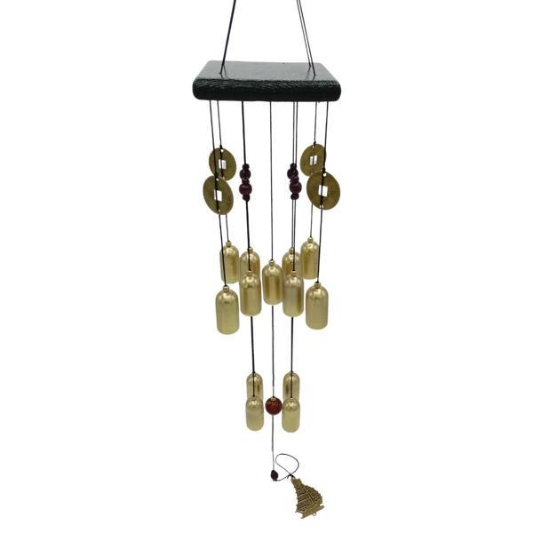 Feng Shui Metal Rüzgar Çanı Şans Parası İki Katlı S07 - Image 1