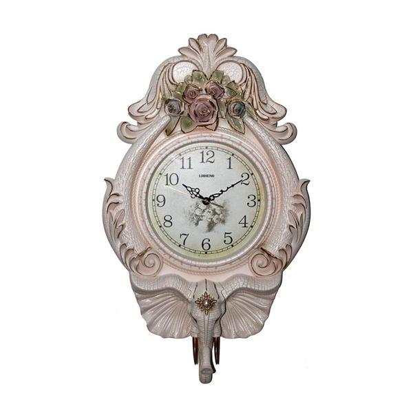 Duvar Saati Fil Temalı Büyük Polyester Saat Ack No.2 40 x 67 cm - Image 1