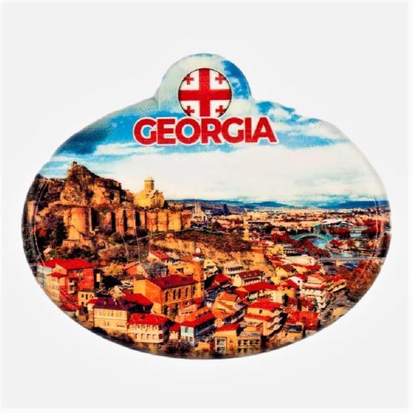 Gürcistan Tiflis Oval Magnet - Image 1