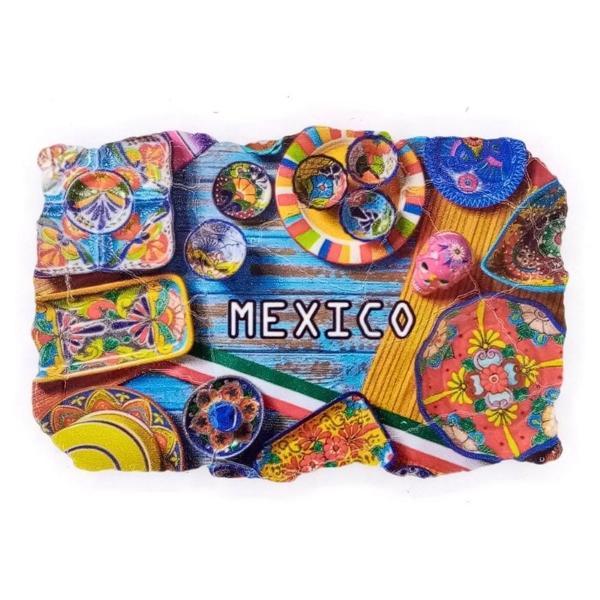 Meksika Temalı Fresco Magnet - Image 1
