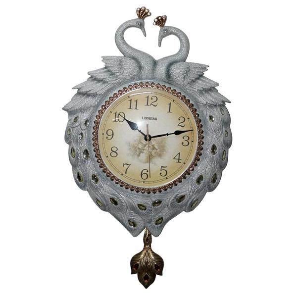 Duvar Saati Tavuskuşu Temalı Polyester Saat No.6 40 x 60 cm - Image 1