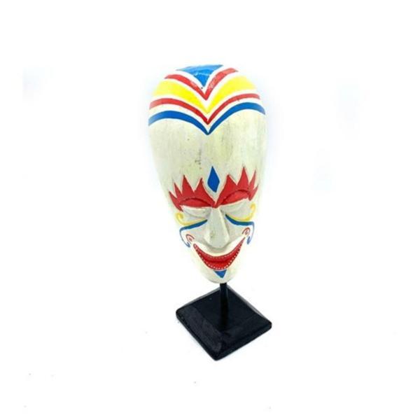 Stantlı Beyaz Mask Totem El Yapımı 30 cm - Image 1