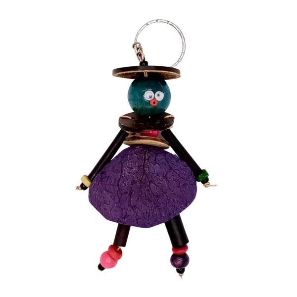 Mangis Anahtarlik Yerli Kadın Figürü Mor - Image 1