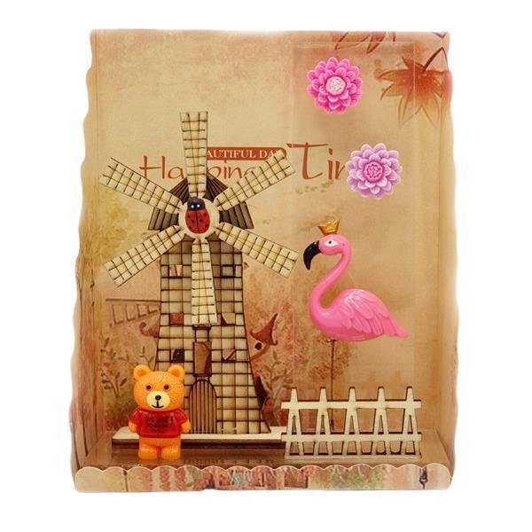 Işıklı Değirmen Flamingo ve Teddy - Image 1