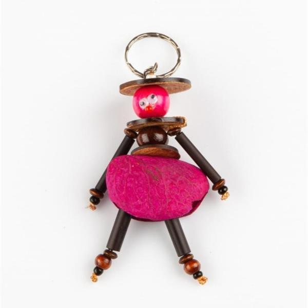 Mangis Anahtarlik Yerli Kadın Figürü Pembe - Image 1