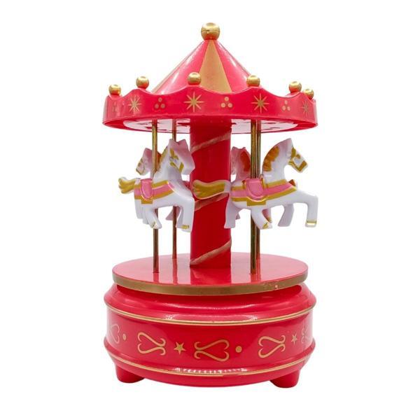 Atlı Karınca Müzik Kutusu Kurmalı Kırmızı Büyük No.3 - Image 1