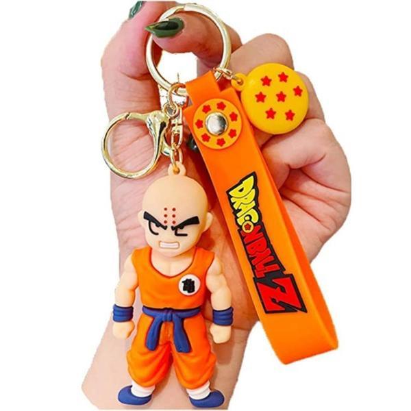 Anime Dragon Ball Z Ejderha Topu Krillin 3D Silikon Anahtarlık - Image 1