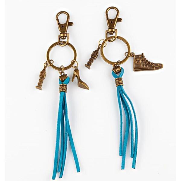 İkili Anahtarlık Big Ben Deri Püsküllü - Image 1