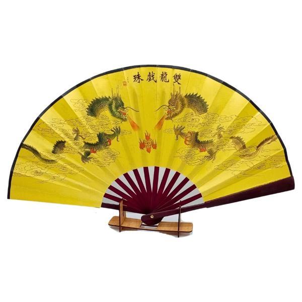 Çin Bambu Keten Kumaş Yelpaze Orta Çanta Boy No.1 - Image 1